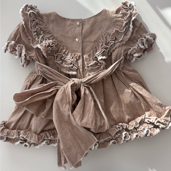 Petite Maison Ashlyn Linen Top and Shorts Set 2T - Picture 6 of 11
